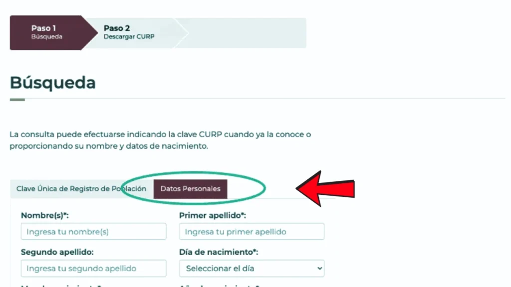 Clave CURP