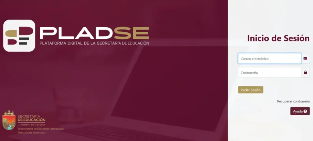 Recuperar Contraseña en PLADSE Chiapas
